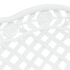 Garden Bench 108 cm Cast Aluminium White
