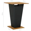 3 Piece Garden Bar Set with Cushions Poly Rattan Black