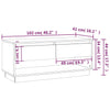 TV Cabinet White 102x41x44 cm Chipboard