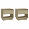 Bedside Cabinets 2 pcs Sonoma Oak 45x34x44 cm Chipboard