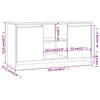 TV Cabinet Concrete Grey 102x37.5x52.5 cm Chipboard