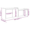 TV Cabinet Sonoma Oak 146.5x35x50 cm Engineered Wood