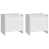 Bedside Cabinets 2 pcs White 45x34x44.5 cm Chipboard