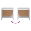 Bedside Cabinets 2 pcs White 45x34x44.5 cm Chipboard