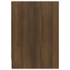 TV Cabinet Brown Oak 146.5x35x50 cm Engineered Wood
