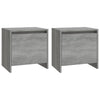 Bedside Cabinets 2 pcs Grey Sonoma 45x34x44.5 cm Chipboard