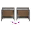 Bedside Cabinets 2 pcs Grey Sonoma 45x34x44.5 cm Chipboard
