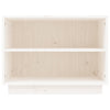 Shoe Cabinet White 60x34x45 cm Solid Wood Pine