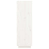 Shoe Cabinet White 34x30x105 cm Solid Wood Pine