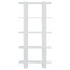 Book Cabinet/Room Divider High Gloss White 80x30x160 cm
