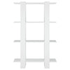 Book Cabinet/Room Divider White 80x30x123.5 cm