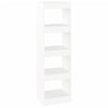 Book Cabinet/Room Divider White 40x30x135 cm