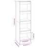 Book Cabinet/Room Divider Black 40x30x135 cm