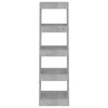 Book Cabinet/Room Divider Concrete Grey 40x30x135 cm