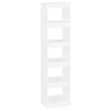 Book Cabinet/Room Divider White 40x30x166 cm
