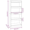 Book Cabinet/Room Divider High Gloss White 60x30x135 cm Engineered Wood