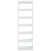 Book Cabinet/Room Divider High Gloss White 60x30x198 cm