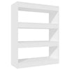 Book Cabinet/Room Divider White 80x30x103 cm Engineered wood