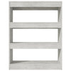 Book Cabinet/Room Divider Concrete Grey 80x30x103 cm Engineered wood
