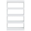 Book Cabinet/Room Divider White 80x30x135 cm Engineered Wood
