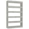 Book Cabinet/Room Divider Concrete Grey 100x30x166 cm