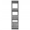 Book Cabinet/Room Divider Grey Sonoma 100x30x123.5 cm