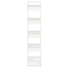 Book Cabinet/Room Divider White 60x35x160 cm Solid Wood